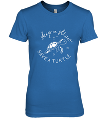 Skip A Straw Save A Turtle Shirt Save The Turtles Women's Premium T-Shirt Women's Premium T-Shirt - belovedtshirt
