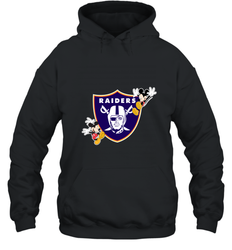 Nfl Oakland Raiders Champion Mickey Mouse Hooded Sweatshirt