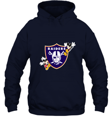 Nfl Oakland Raiders Champion Mickey Mouse Hooded Sweatshirt Hooded Sweatshirt - belovedtshirt
