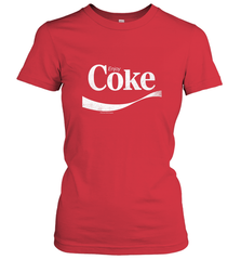 Coca Cola Vintage Enjoy Coke White Logo Women's T-Shirt Women's T-Shirt - belovedtshirt