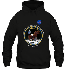 NASA Apollo 11 Moon Landing Hooded Sweatshirt Hooded Sweatshirt - belovedtshirt