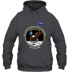 NASA Apollo 11 Moon Landing Hooded Sweatshirt Hooded Sweatshirt - belovedtshirt