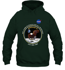 NASA Apollo 11 Moon Landing Hooded Sweatshirt Hooded Sweatshirt - belovedtshirt