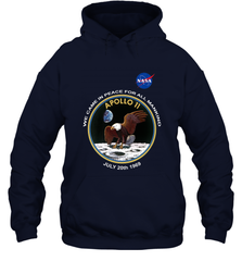 NASA Apollo 11 Moon Landing Hooded Sweatshirt Hooded Sweatshirt - belovedtshirt