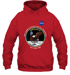 NASA Apollo 11 Moon Landing Hooded Sweatshirt Hooded Sweatshirt - belovedtshirt