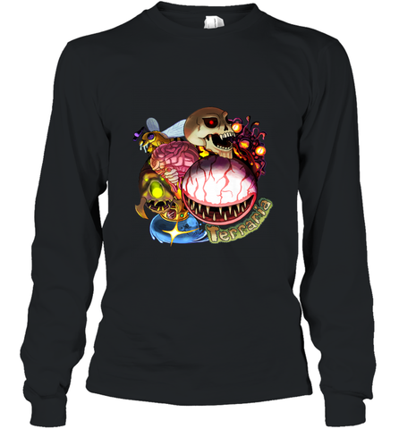 Terraria_ Boss Rush Long Sleeve T-Shirt Long Sleeve T-Shirt / Black / S Long Sleeve T-Shirt - belovedtshirt
