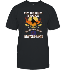 Broom Broke So I Became A Fan of New York Giants  NFL Halloween Costume Men's T-Shirt Men's T-Shirt - belovedtshirt