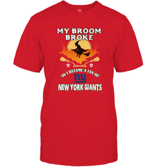 Broom Broke So I Became A Fan of New York Giants  NFL Halloween Costume Men's T-Shirt Men's T-Shirt - belovedtshirt