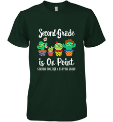 2nd Grade is on point, 1st day of school cactus teacher gift Men's Premium T-Shirt Men's Premium T-Shirt - belovedtshirt