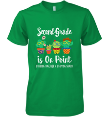 2nd Grade is on point, 1st day of school cactus teacher gift Men's Premium T-Shirt Men's Premium T-Shirt - belovedtshirt