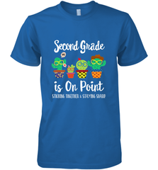 2nd Grade is on point, 1st day of school cactus teacher gift Men's Premium T-Shirt Men's Premium T-Shirt - belovedtshirt