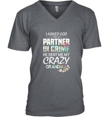 Crazy Grandma Men's V-Neck Men's V-Neck - belovedtshirt