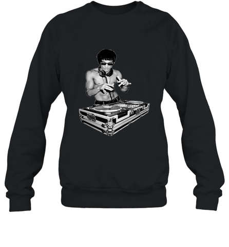 T shirt Dj bruce, by bruce Dj Crewneck Sweatshirt Crewneck Sweatshirt / Black / S Crewneck Sweatshirt - belovedtshirt