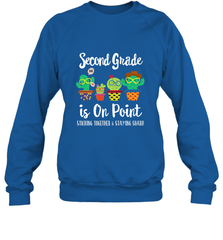 2nd Grade is on point, 1st day of school cactus teacher gift Crewneck Sweatshirt Crewneck Sweatshirt - belovedtshirt