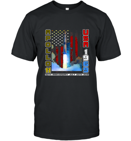 Apollo 11 50th Anniversary Moon Landing 1969 2019 Science Men's T-Shirt Men's T-Shirt / Black / S Men's T-Shirt - belovedtshirt