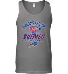 Sundays Are For Jesus and Buffalo Funny Christian Football 1 Men's Tank Top Men's Tank Top - belovedtshirt