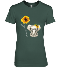 You Are My Sunshine Hippie Sunflower Elephant Gift Friend Women's Premium T-Shirt Women's Premium T-Shirt - belovedtshirt