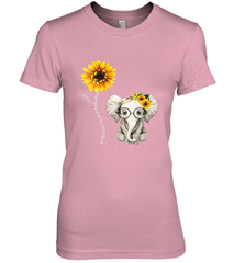 You Are My Sunshine Hippie Sunflower Elephant Gift Friend Women's Premium T-Shirt Women's Premium T-Shirt - belovedtshirt