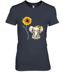 You Are My Sunshine Hippie Sunflower Elephant Gift Friend Women's Premium T-Shirt Women's Premium T-Shirt - belovedtshirt