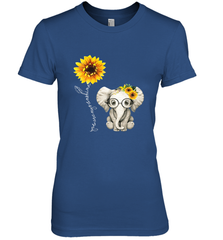 You Are My Sunshine Hippie Sunflower Elephant Gift Friend Women's Premium T-Shirt Women's Premium T-Shirt - belovedtshirt