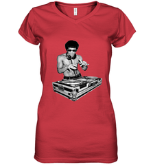 T shirt Dj bruce, by bruce Dj Women's V-Neck T-Shirt Women's V-Neck T-Shirt - belovedtshirt