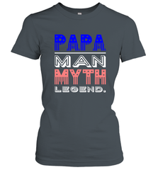 Papa Man Myth Legend Father's Day Dad Veteran Women's T-Shirt Women's T-Shirt - belovedtshirt