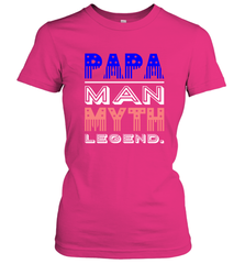 Papa Man Myth Legend Father's Day Dad Veteran Women's T-Shirt Women's T-Shirt - belovedtshirt