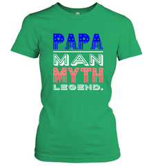 Papa Man Myth Legend Father's Day Dad Veteran Women's T-Shirt Women's T-Shirt - belovedtshirt