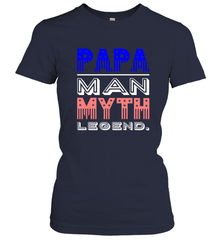 Papa Man Myth Legend Father's Day Dad Veteran Women's T-Shirt Women's T-Shirt - belovedtshirt