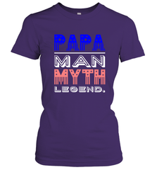 Papa Man Myth Legend Father's Day Dad Veteran Women's T-Shirt Women's T-Shirt - belovedtshirt