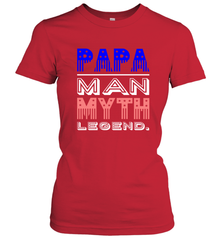Papa Man Myth Legend Father's Day Dad Veteran Women's T-Shirt Women's T-Shirt - belovedtshirt