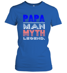 Papa Man Myth Legend Father's Day Dad Veteran Women's T-Shirt Women's T-Shirt - belovedtshirt