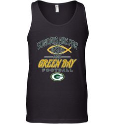 Sundays Are For Jesus and Green Bay Funny Christian Football 1 Men's Tank Top