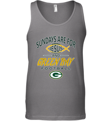 Sundays Are For Jesus and Green Bay Funny Christian Football 1 Men's Tank Top Men's Tank Top - belovedtshirt