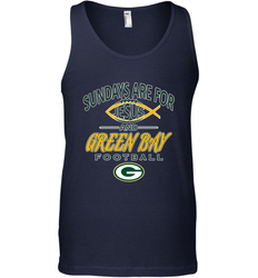 Sundays Are For Jesus and Green Bay Funny Christian Football 1 Men's Tank Top