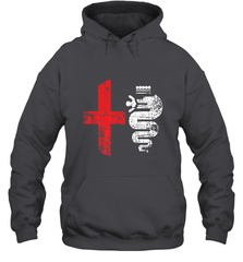 Alfa Car Drivers Stylish Grunge Logo Hooded Sweatshirt Hooded Sweatshirt - belovedtshirt