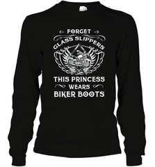 Forget glass slippers this princess wears biker boots Long Sleeve T-Shirt Long Sleeve T-Shirt - belovedtshirt