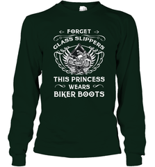Forget glass slippers this princess wears biker boots Long Sleeve T-Shirt Long Sleeve T-Shirt - belovedtshirt
