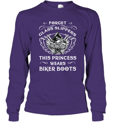 Forget glass slippers this princess wears biker boots Long Sleeve T-Shirt Long Sleeve T-Shirt - belovedtshirt