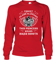Forget glass slippers this princess wears biker boots Long Sleeve T-Shirt Long Sleeve T-Shirt - belovedtshirt