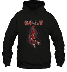 Basketball  Chicago Jordan G.O.A.T. Dunk Hooded Sweatshirt Hooded Sweatshirt - belovedtshirt