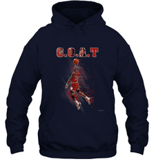 Basketball  Chicago Jordan G.O.A.T. Dunk Hooded Sweatshirt Hooded Sweatshirt - belovedtshirt