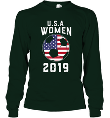 USA United States Women 2019 Soccer US Futbol Long Sleeve T-Shirt Long Sleeve T-Shirt - belovedtshirt