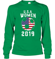 USA United States Women 2019 Soccer US Futbol Long Sleeve T-Shirt Long Sleeve T-Shirt - belovedtshirt