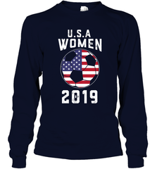 USA United States Women 2019 Soccer US Futbol Long Sleeve T-Shirt Long Sleeve T-Shirt - belovedtshirt