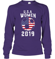 USA United States Women 2019 Soccer US Futbol Long Sleeve T-Shirt Long Sleeve T-Shirt - belovedtshirt