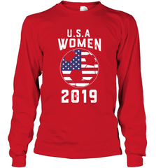USA United States Women 2019 Soccer US Futbol Long Sleeve T-Shirt Long Sleeve T-Shirt - belovedtshirt
