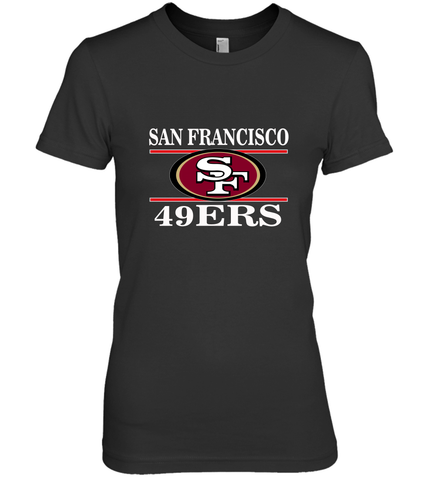 NFL San Francisco 49ers Logo Champion Women's Premium T-Shirt Women's Premium T-Shirt / Black / XS Women's Premium T-Shirt - belovedtshirt