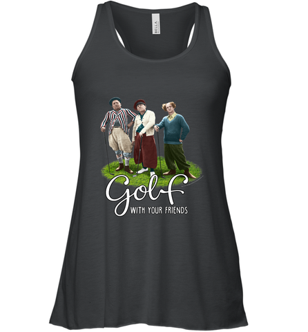 The Three Stooges Golf With Your Friends Women's Racerback Tank Women's Racerback Tank / Black / XS Women's Racerback Tank - belovedtshirt