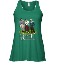 The Three Stooges Golf With Your Friends Women's Racerback Tank Women's Racerback Tank - belovedtshirt
